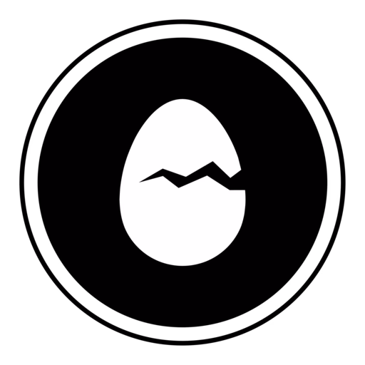 Icon of a partially cracked egg