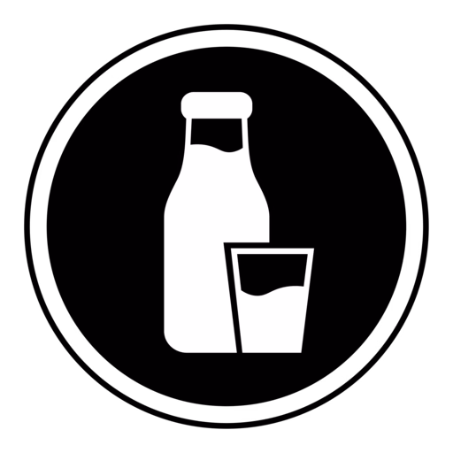 Icon of a milk jug and a glass