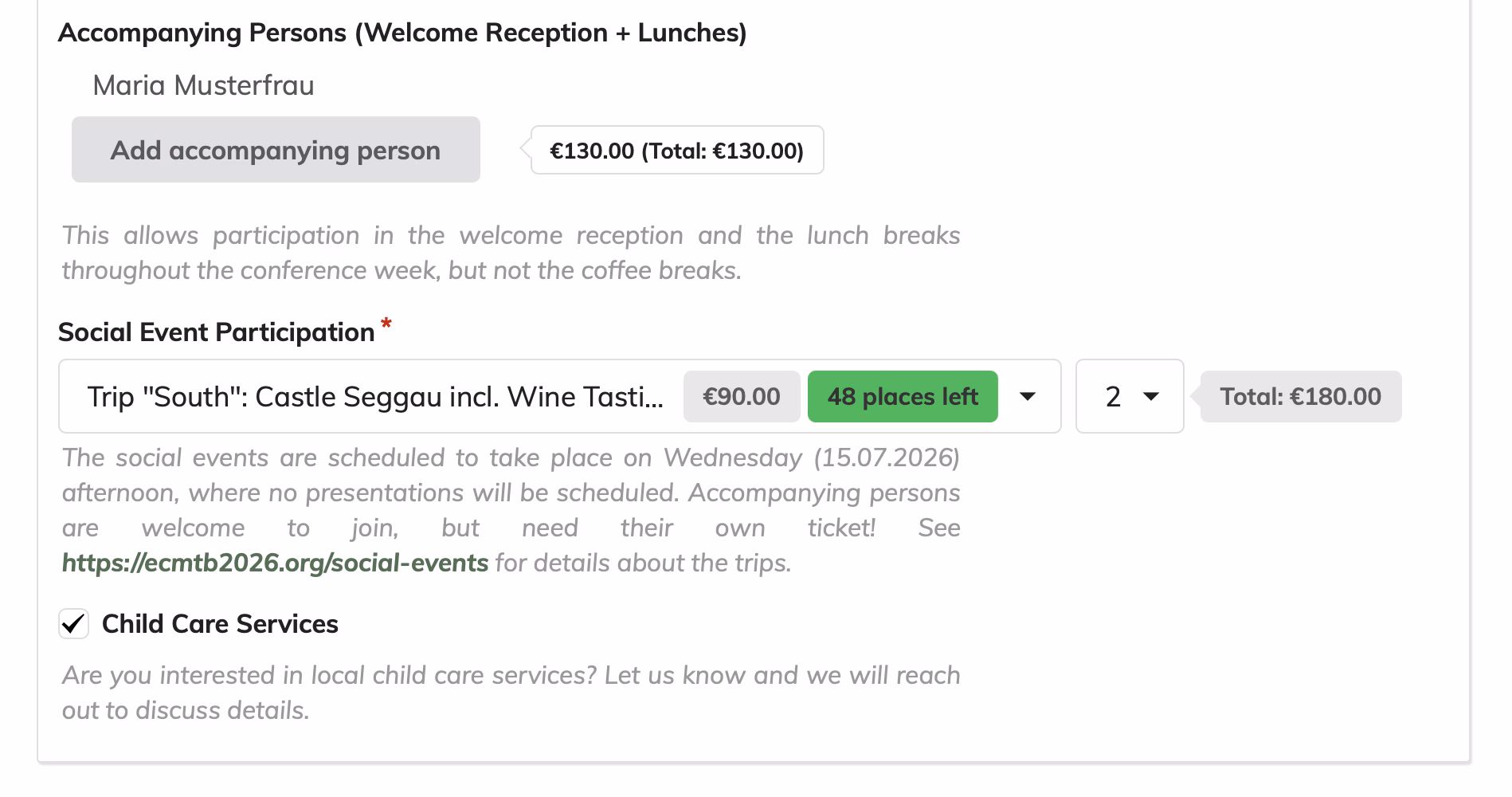 Registration Form: Additional Services Registration Form: Additional Services