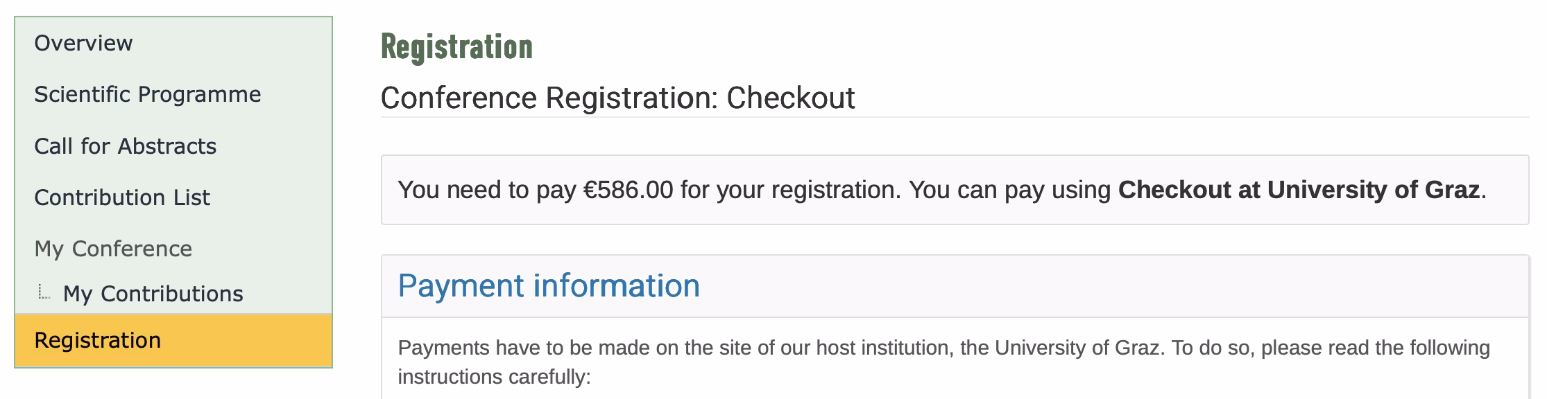 Registration Form: Checkout Instructions Registration Form: Checkout Instructions