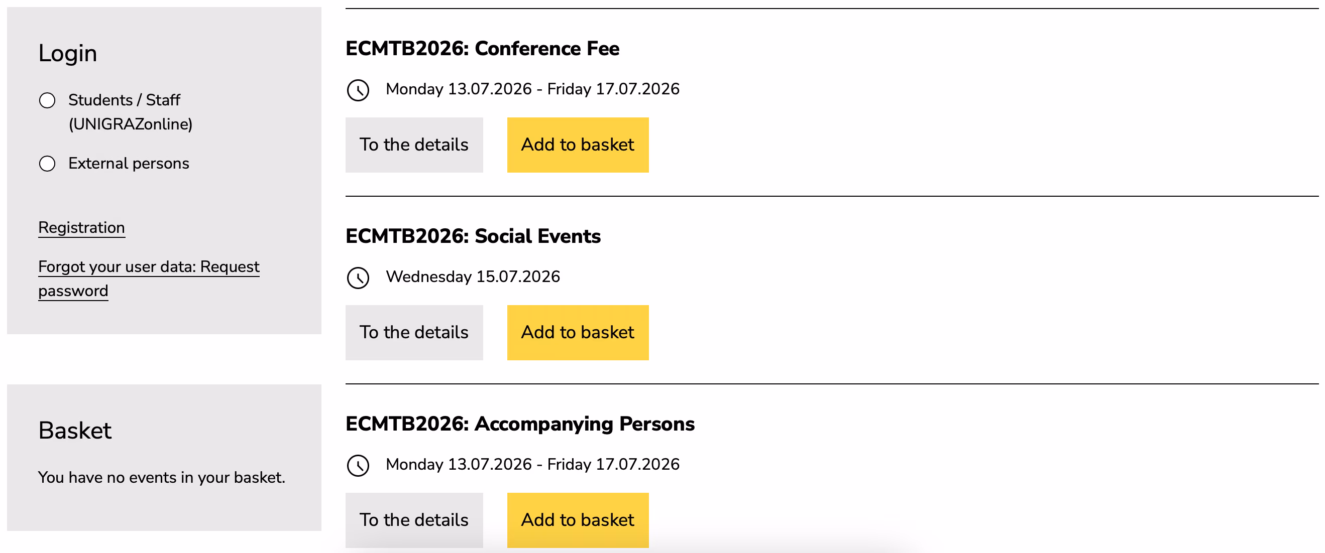 Ticket Webshop: Overview Ticket Webshop: Overview